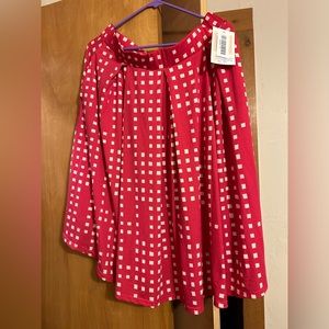 Pink and white LulaRoe Madison. XL, new with tags.